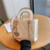 Handbag Women Brand Luxury Totes High Quality Fashion Classic Quilted Square Handle Bag Women Crossbody Shoulder Bags - Image 5