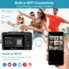 4K Digital Camera, 64MP Vlogging Camera 18X DigItal Zoom & Autofocus, 3'' 180°Flip Screen, Travel Selfie for YouTube with Flash - Image 3