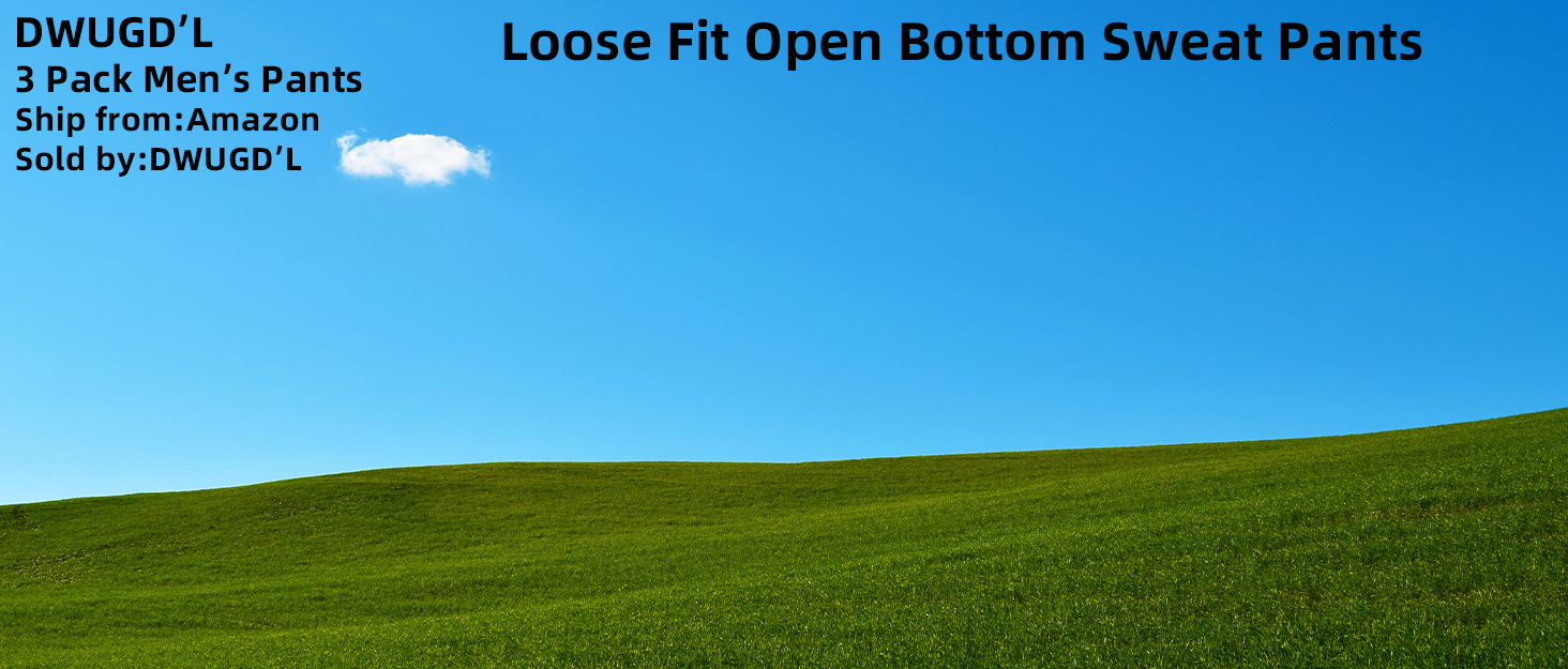 DWUGD'L 3 Pack Sweatpants for Men Loose Fit Mens Athletic Pants with Pockets Mesh Open Bottom Workout Jogging Casual Pants Set 3: Pack - Image 10