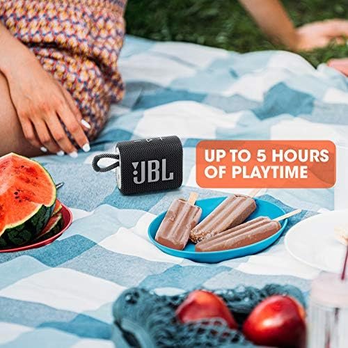 JBL Go 3 Portable Speaker with Bluetooth, Built-in Battery, Waterproof and Dustproof Feature Black - Image 4