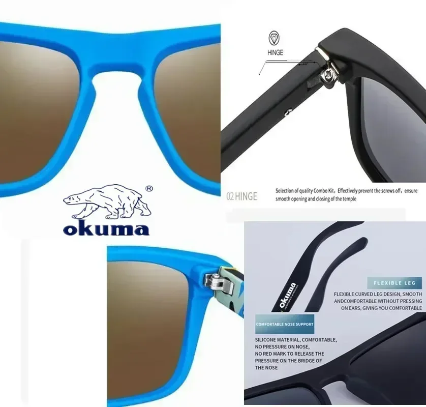 Okuma polarized sunglasses UV400 for men and women outdoor hunting, fishing, driving bicycles - Image 5