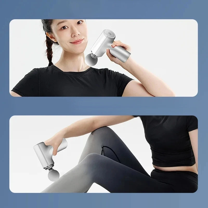 Portable Electric Massage Gun with 4 Interchangeable Heads & LED Light for Full Body Relaxation Electric Massage Gun - Image 5