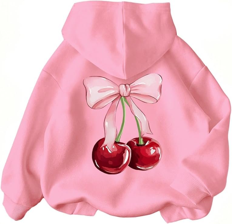 Ecolala Girls Long Sleeve Hooded Sweatshirt Thick Graphic Hoodie Cute Pullovers Tops - Image 6