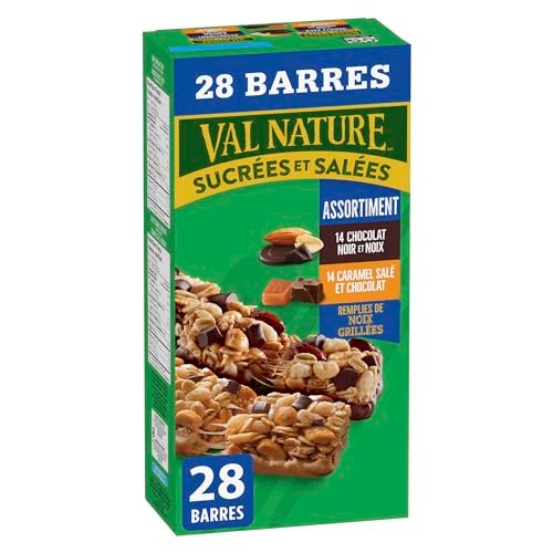 NATURE VALLEY - VALUE PACK - Dark Chocolate Nut and Salted Caramel Chocolate Chewy Nut Sweet and Salty Granola Bars Variety Pack, Pack of 28 Bars, 980 grams, Snack Bars, Made with Whole Grains - Image 6