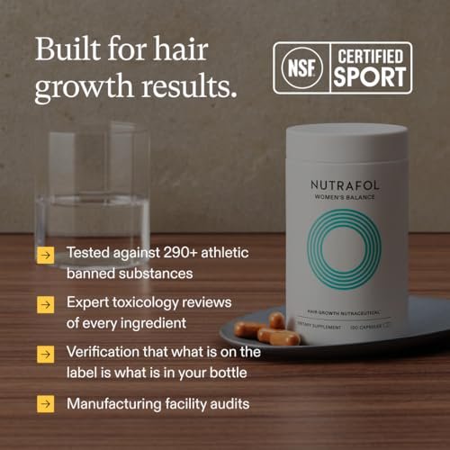 Nutrafol Women's Balance Hair Growth Supplements, Ages 45 and Up, Clinically Proven for Visibly Thicker Hair and Scalp Coverage, Dermatologist Recommended - 1 Month Supply - Image 3