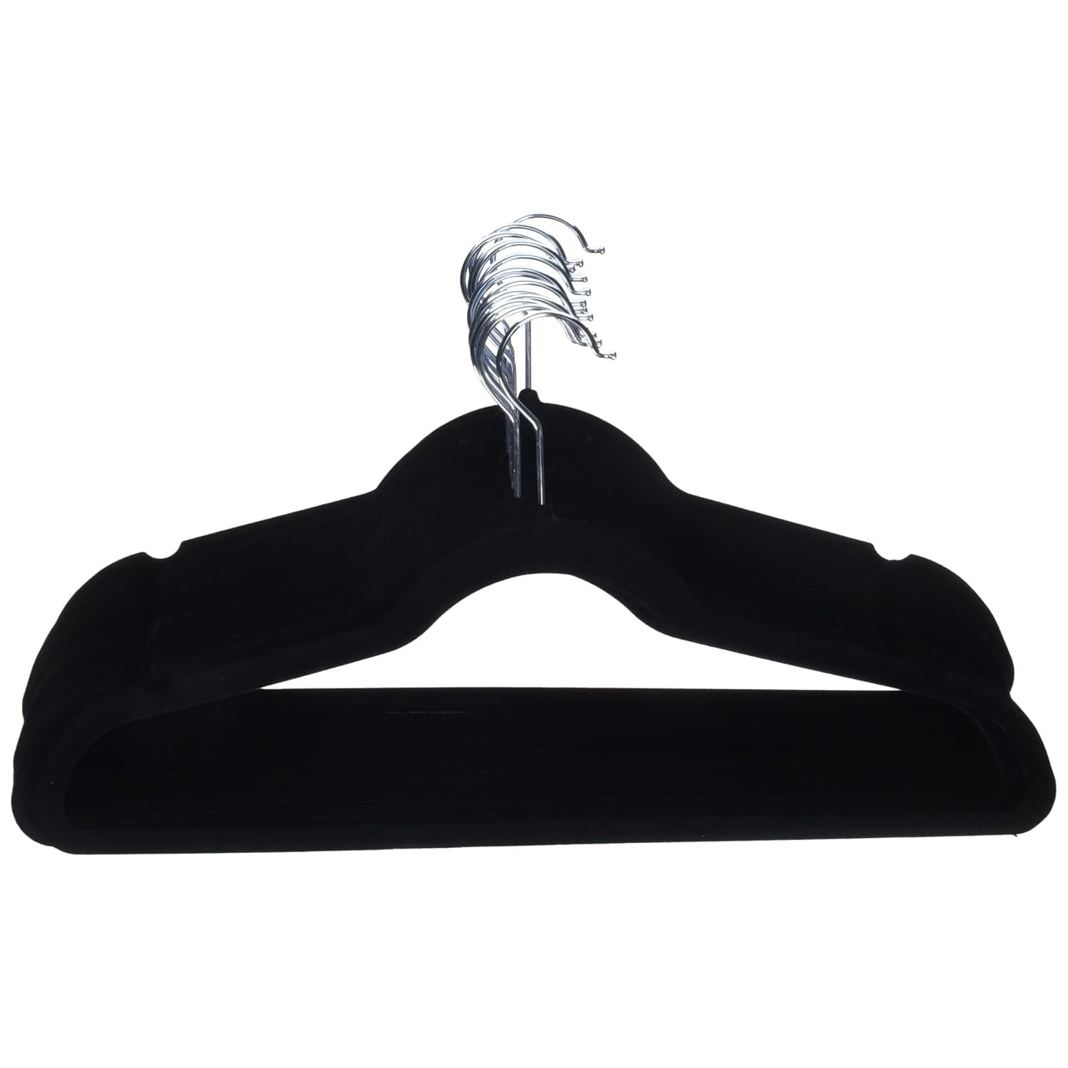 Amazon Basics Slim Velvet, Non-Slip Suit Clothes Hangers, Pack of 30, Black - Image 6