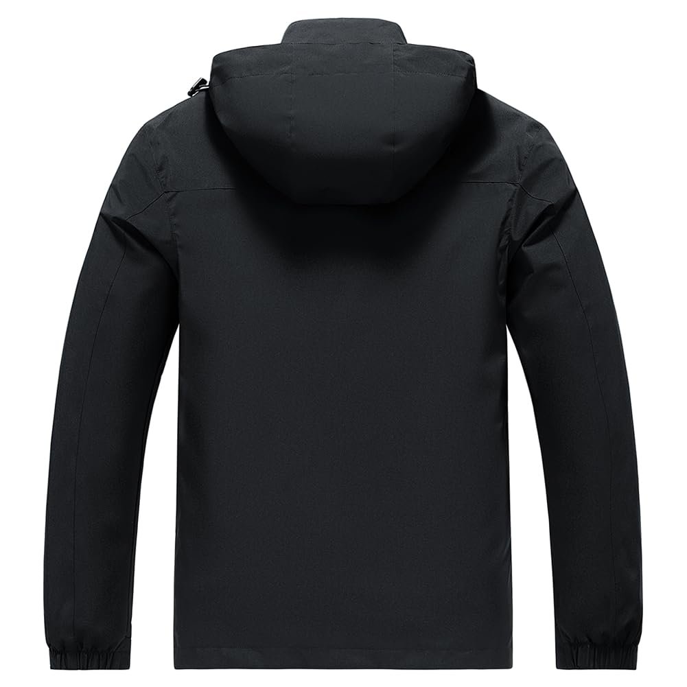 Aagetenar Men's Waterproof Rain Jacket Lightweight Mountain Sports Outdoor Trench Softshell Windproof Jacket for Hiking - Image 8