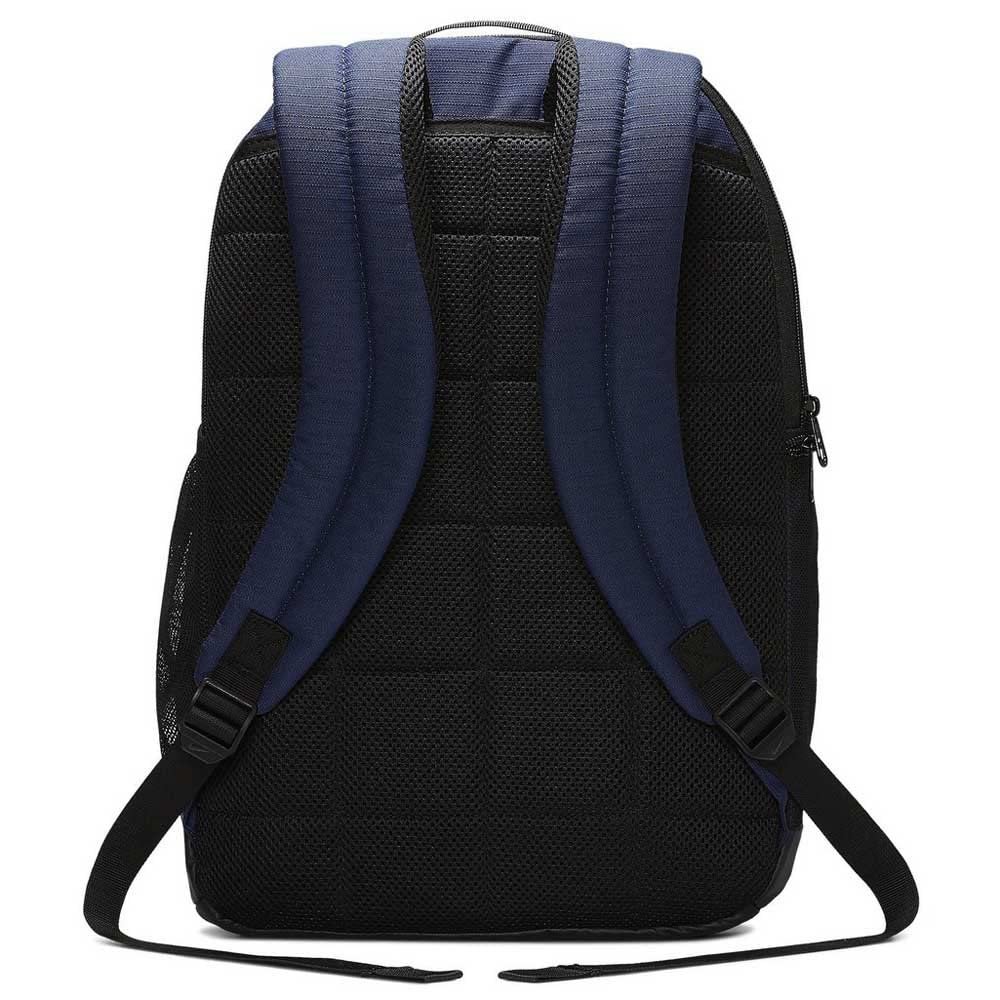 Nike Brasilia Medium Training Nike Backpack for Women and Men with Secure Storage & Water Resistant Coating, Midnight Navy/Black/White - Image 3