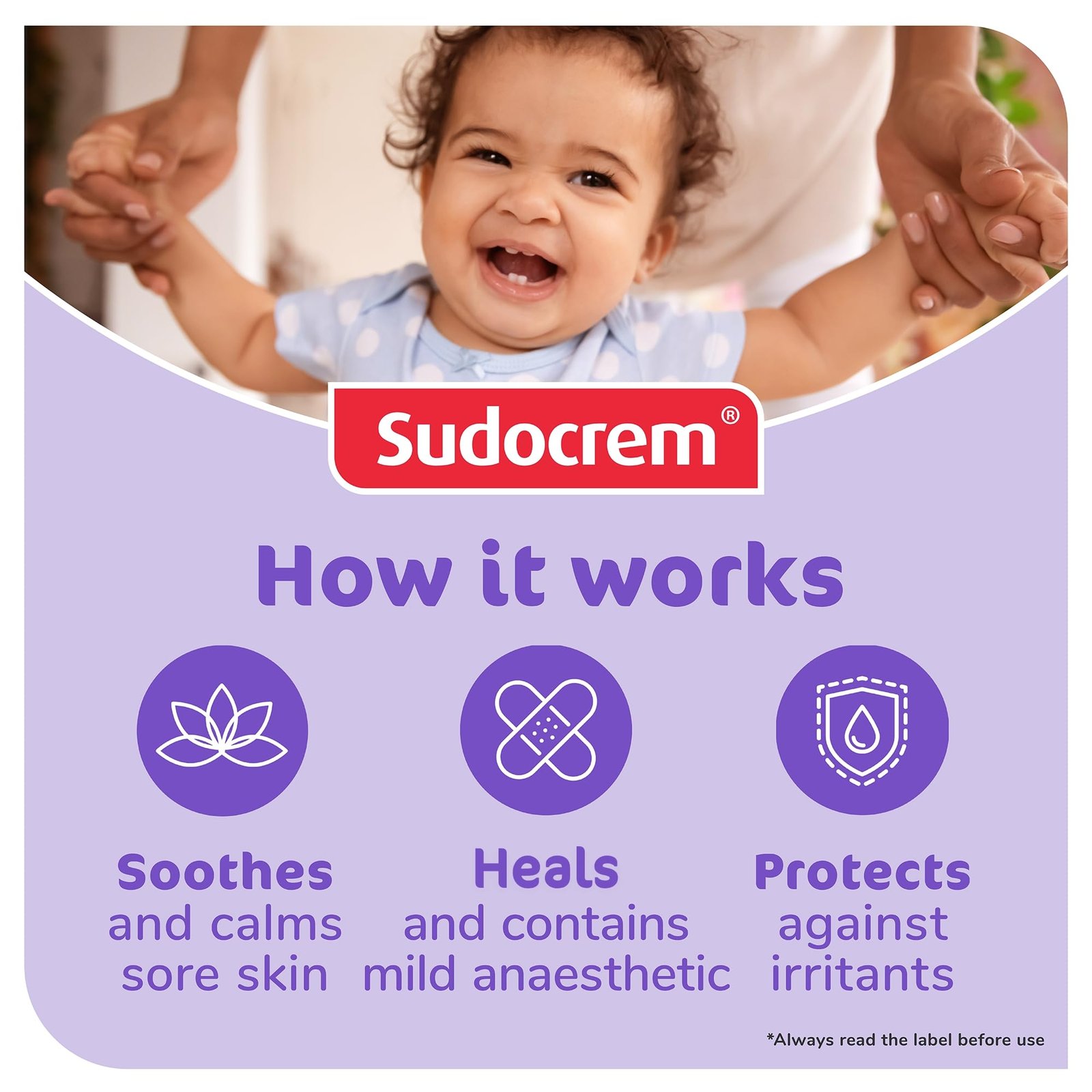 Sudocrem - Diaper Rash Cream for Baby, Soothes, Heals, and Protects, Relief and Treatment of Diaper Rash, Zinc Oxide Cream - 250g - Image 7