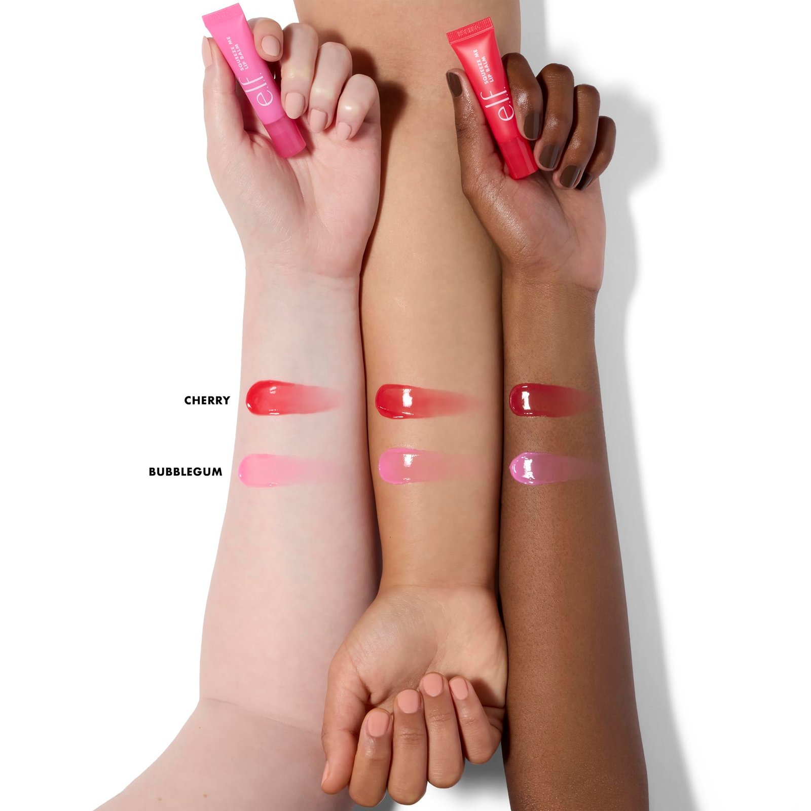 e.l.f. Squeeze Me More Lip Balm Duo, Moisturizing Balm For A Sheer Tint Of Colour, Made With Hyaluronic Acid, Vegan & Cruelty-Free, Cherry & Bubblegum - Image 6