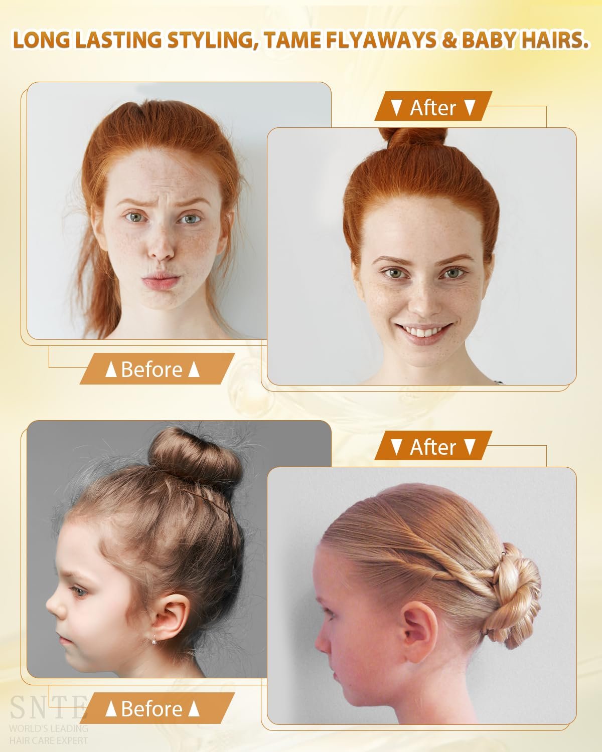 Hair Wax Stick, 2PCS for Slick Styling, Non-Greasy Cream Gel for Flyaways, Frizz Control - Image 8