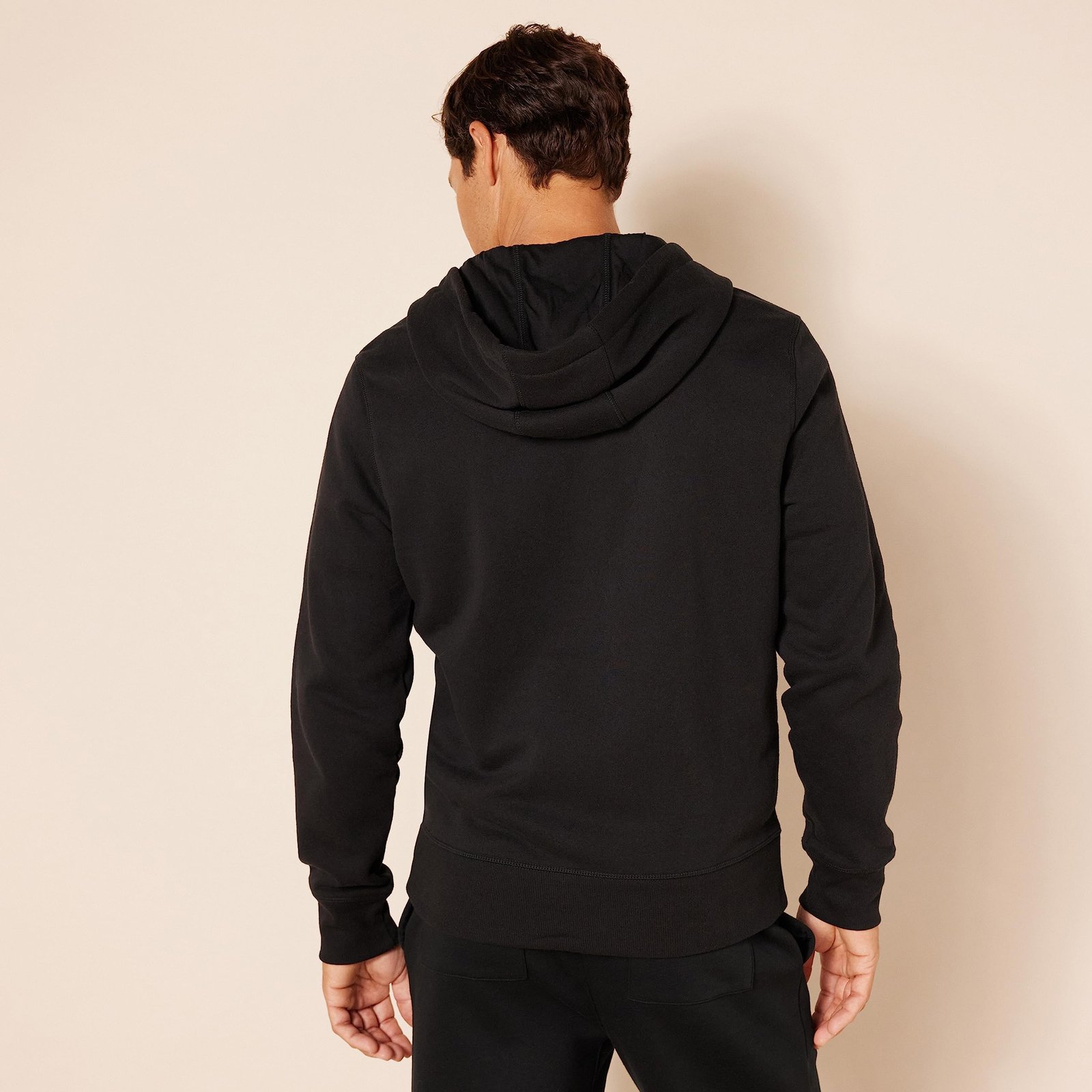 Amazon Essentials Men's Full-Zip Fleece Hoodie (Available in Big & Tall), Black, XX-Large - Image 7