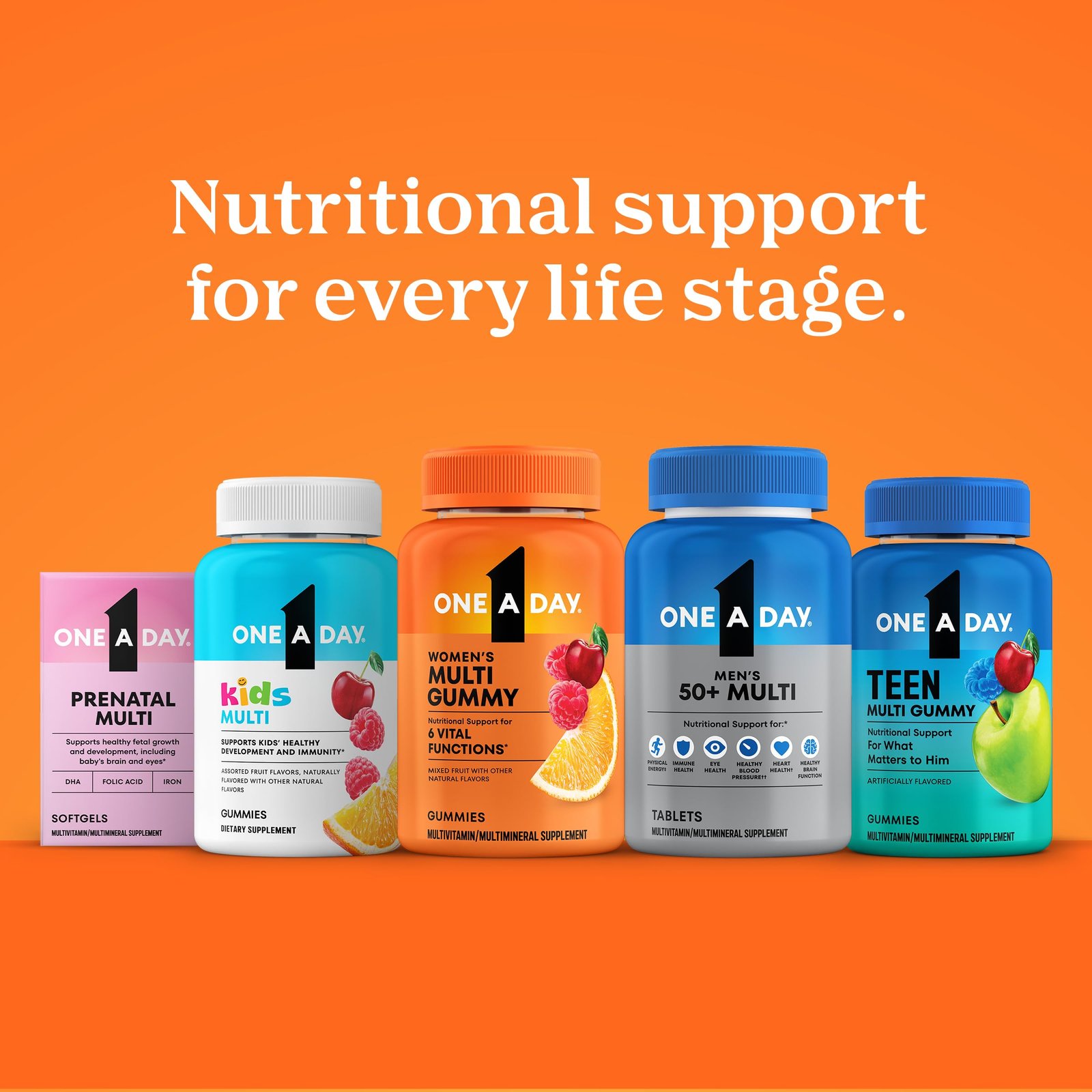 One A Day Men’s 50+ Healthy Advantage Multivitamin, Multivitamin for Men with Vitamins A, C, E, B6, B12, Calcium and Vitamin D, Tablet, 200 Count (Pack of 1) - Image 6