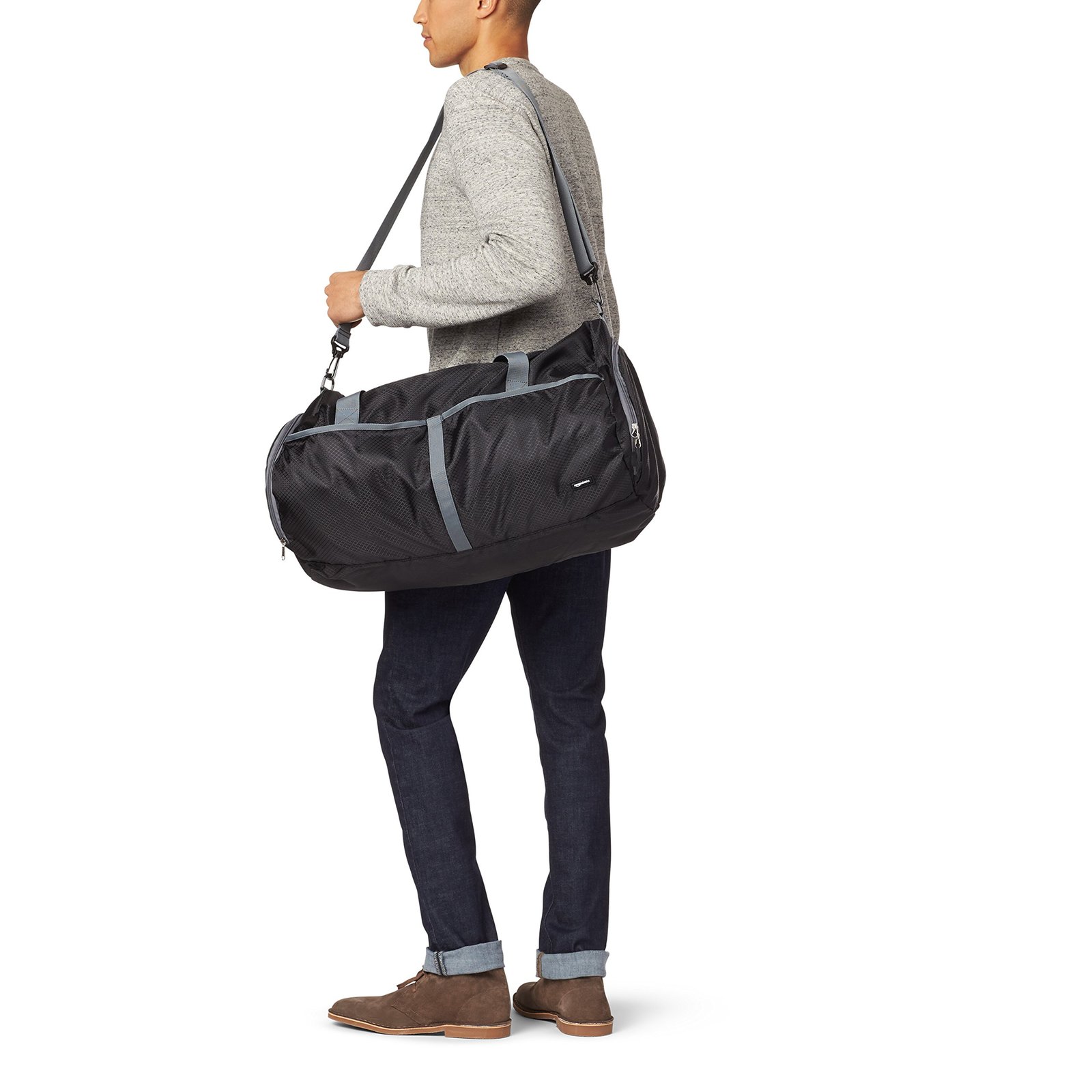 Amazon Basics Packable Travel Gym Duffel Bag - 23 Inch, Black - Image 9