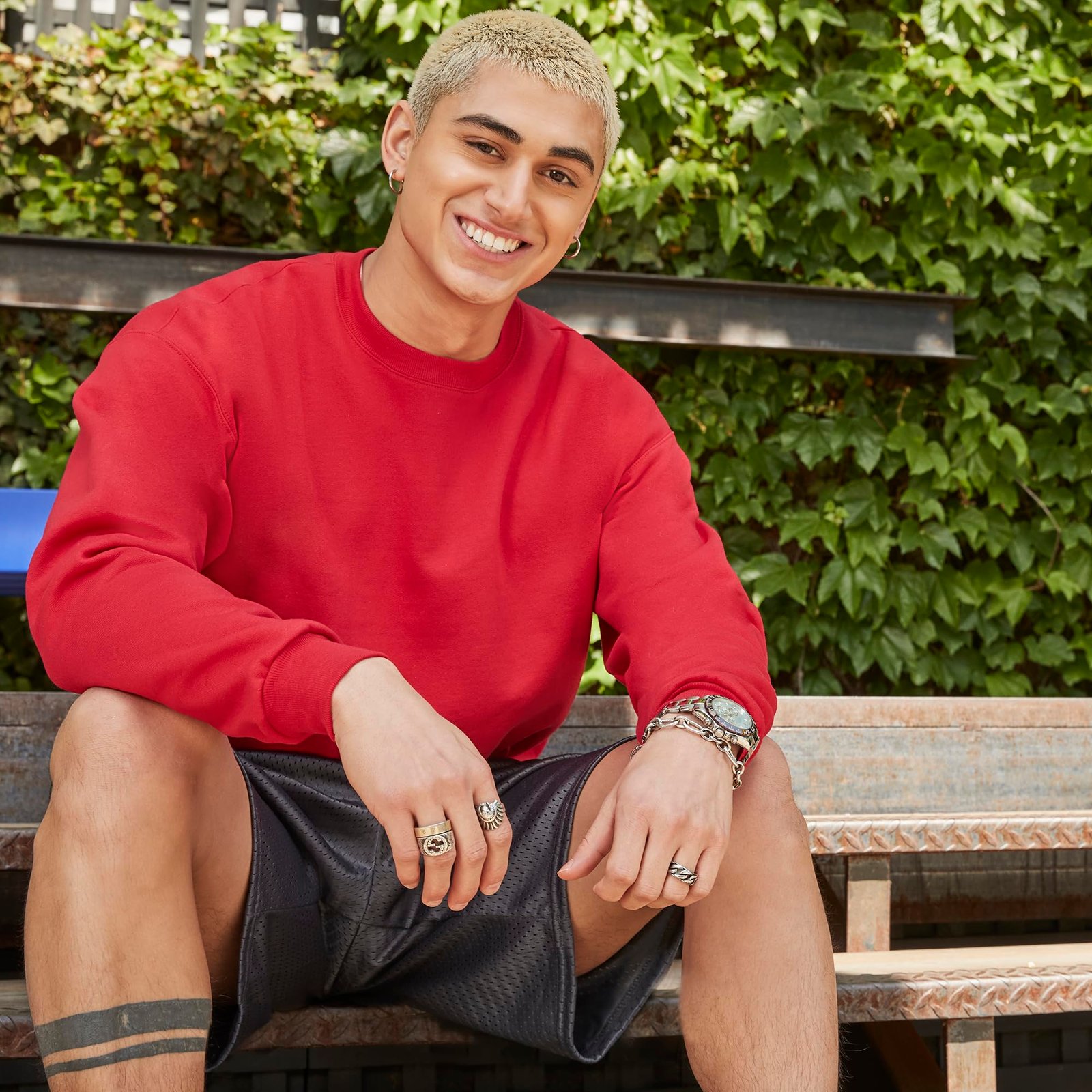 Hanes Men's Sweatshirt, EcoSmart Fleece Crewneck Sweatshirt, Cotton-Blend Fleece Sweatshirt, Plush Fleece Pullover Sweatshirt, Black, Large - Image 7