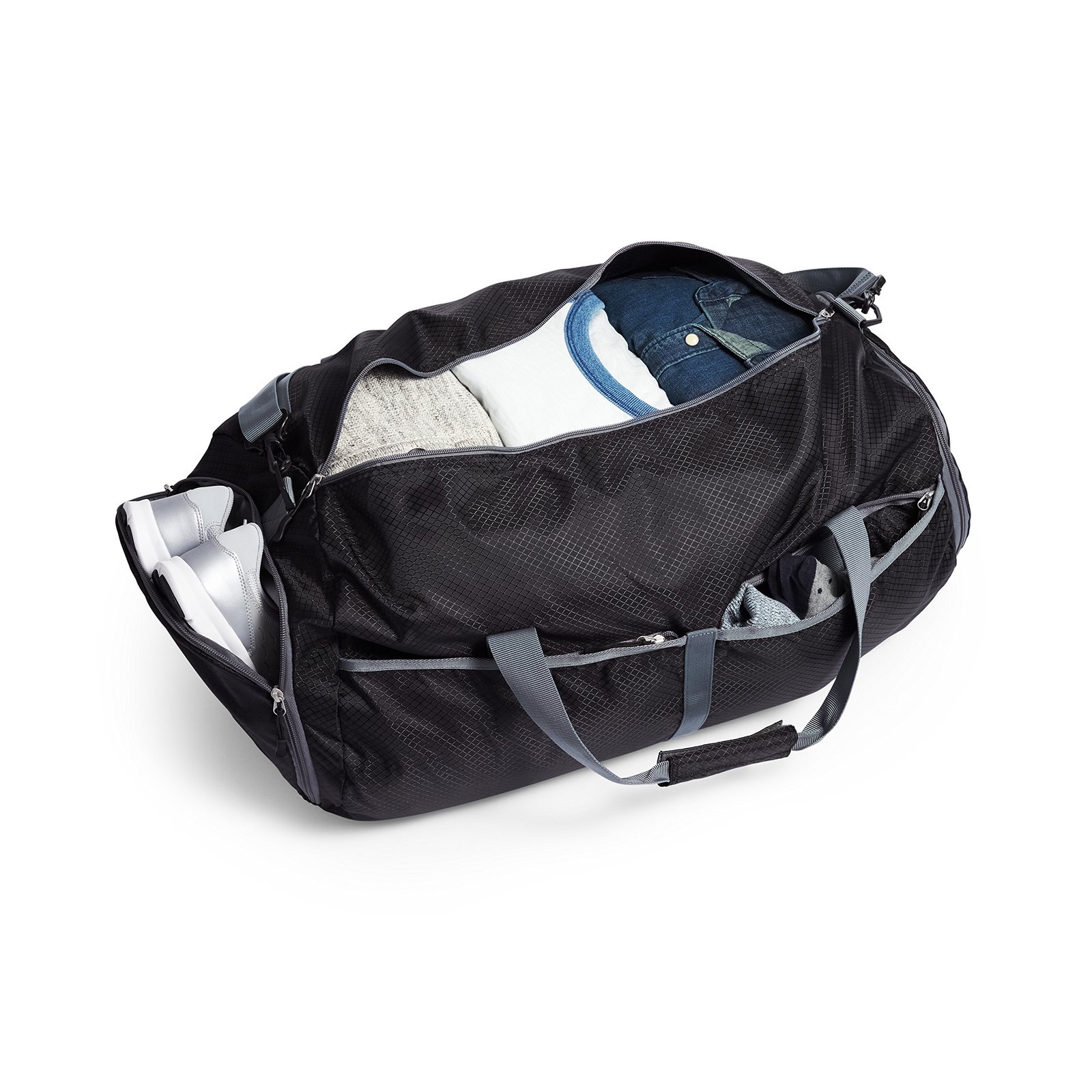 Amazon Basics Packable Travel Gym Duffel Bag - 23 Inch, Black - Image 4