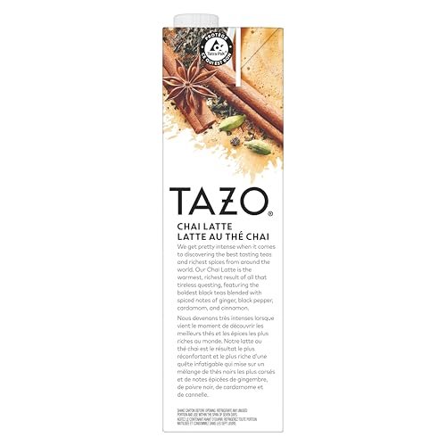 TAZO Chai Concentrate - 946 mL (Pack of 1), At Home Café Experience, Flavorful and Aromatic, Caffeinated, Enjoy Hot or Iced - Image 6