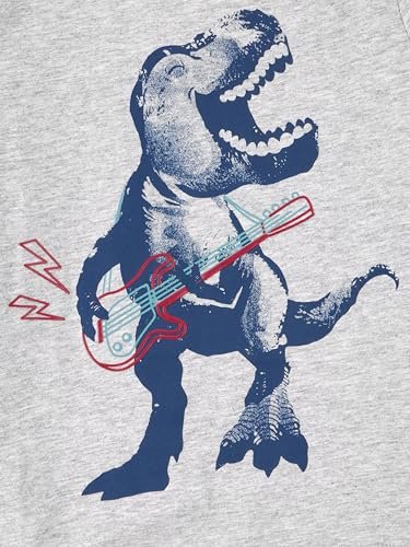 Simple Joys by Carter's Toddler Boys' 3-Piece Fleece Jacket, Long-Sleeve Shirt, and Woven Pant Playwear Set, Navy Dinosaur, 3T - Image 5