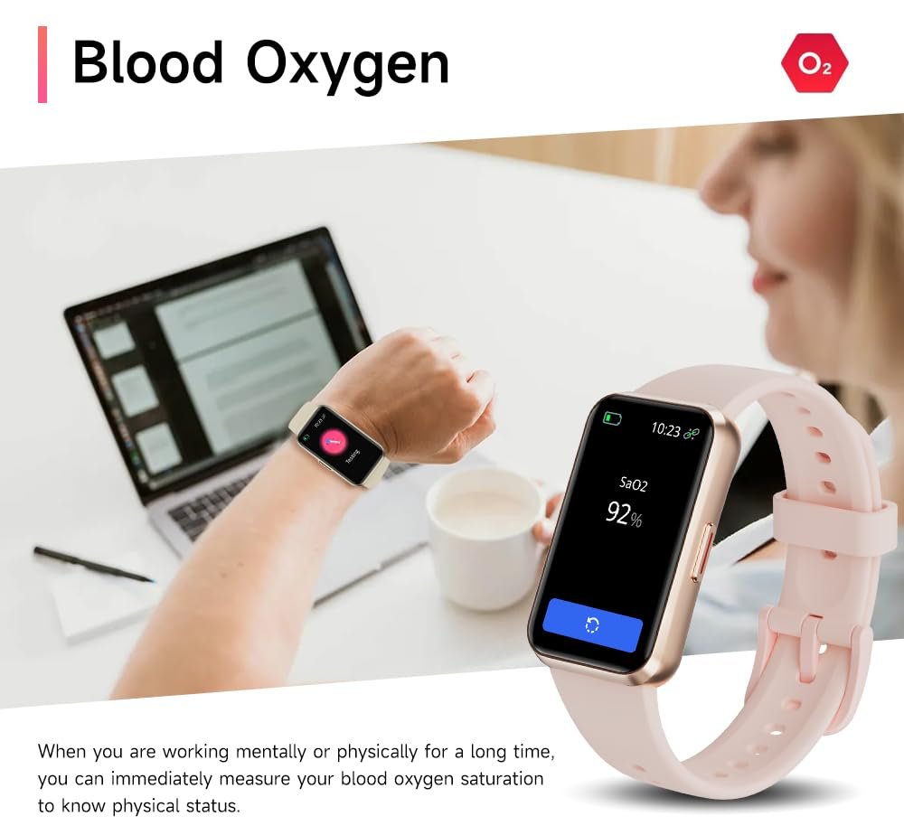 USMECBL Fitness Tracker, Blood Oxygen Heart Rate Sleep 24/7 Health Monitor/Calorie Steps Counter Pedometer Activity Smart watchs/Notifications for Android/iOS Men Women - Image 6