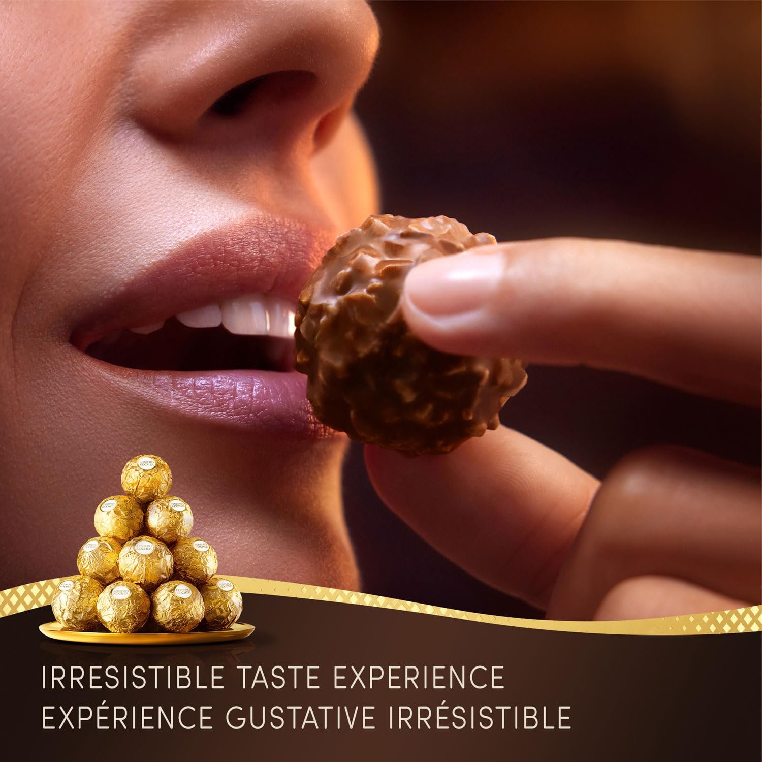 FERRERO ROCHER Fine Hazelnut Chocolate Gift Box; 16 Individually Wrapped Chocolates; 200g - Image 6