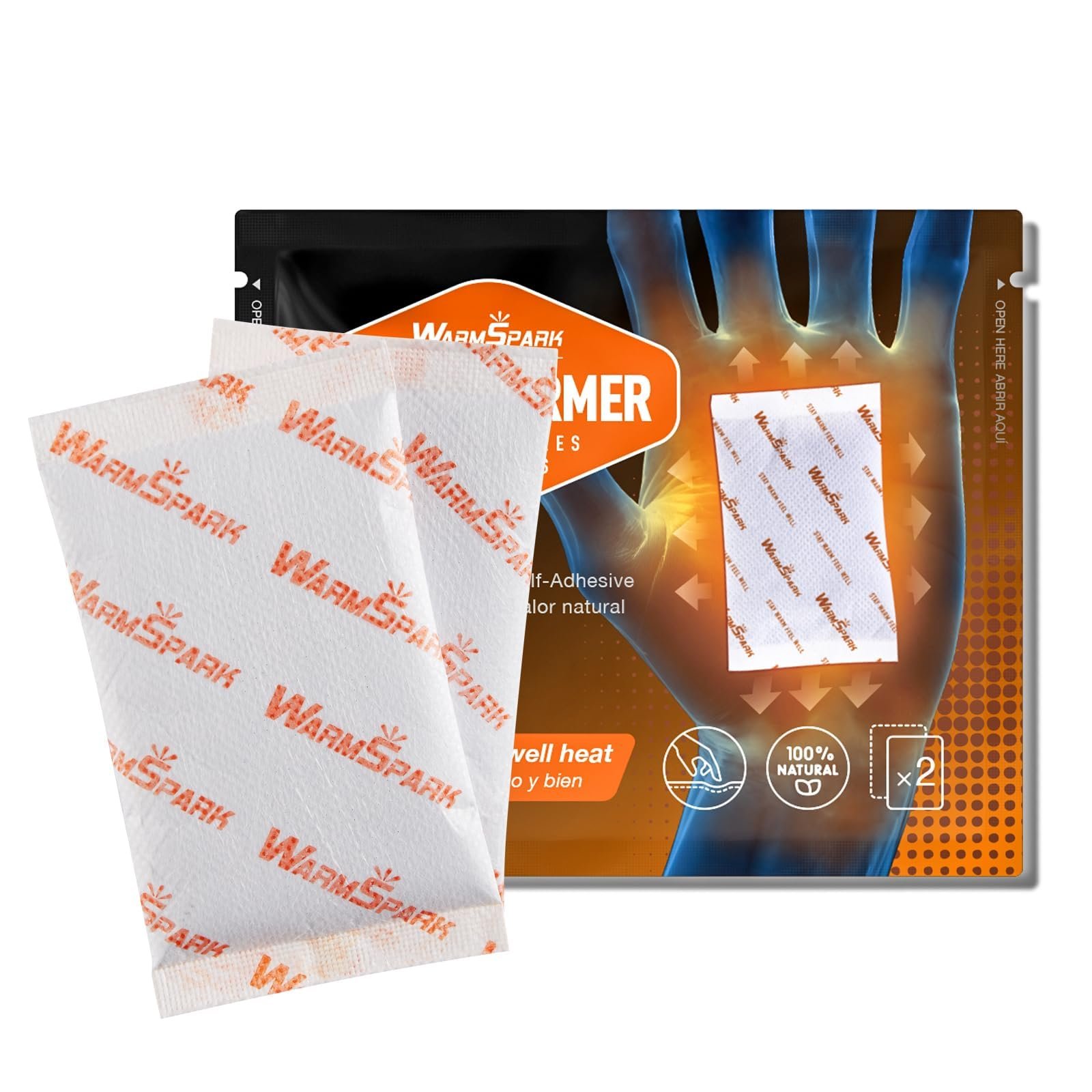 WarmSpark Hand Warmers - Long Lasting Pocket Heat Pack Camping Gloves Warmers - Up to 12 Hours of Heat (40 Pairs) - Image 6