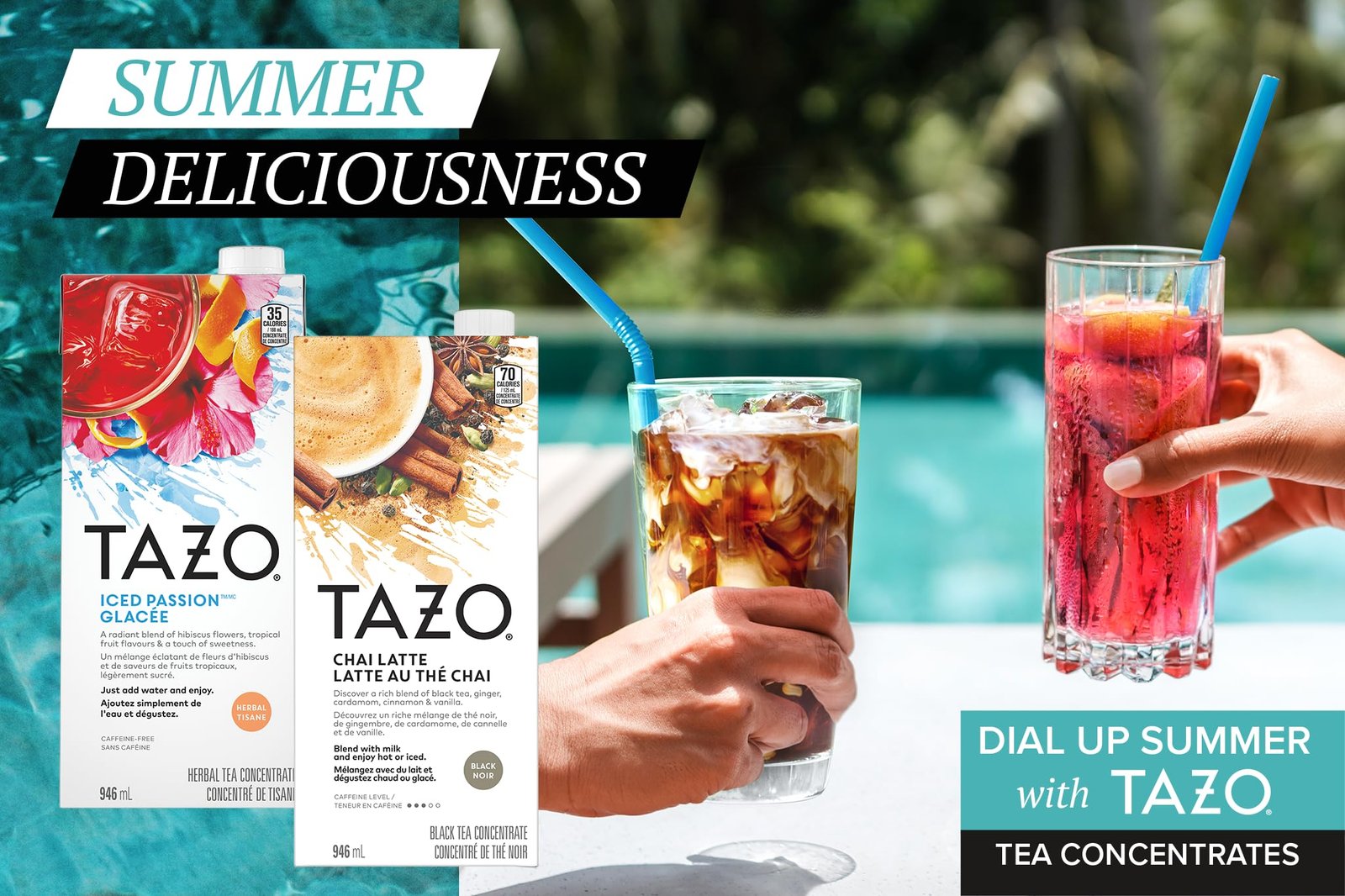 TAZO Chai Concentrate - 946 mL (Pack of 1), At Home Café Experience, Flavorful and Aromatic, Caffeinated, Enjoy Hot or Iced - Image 3