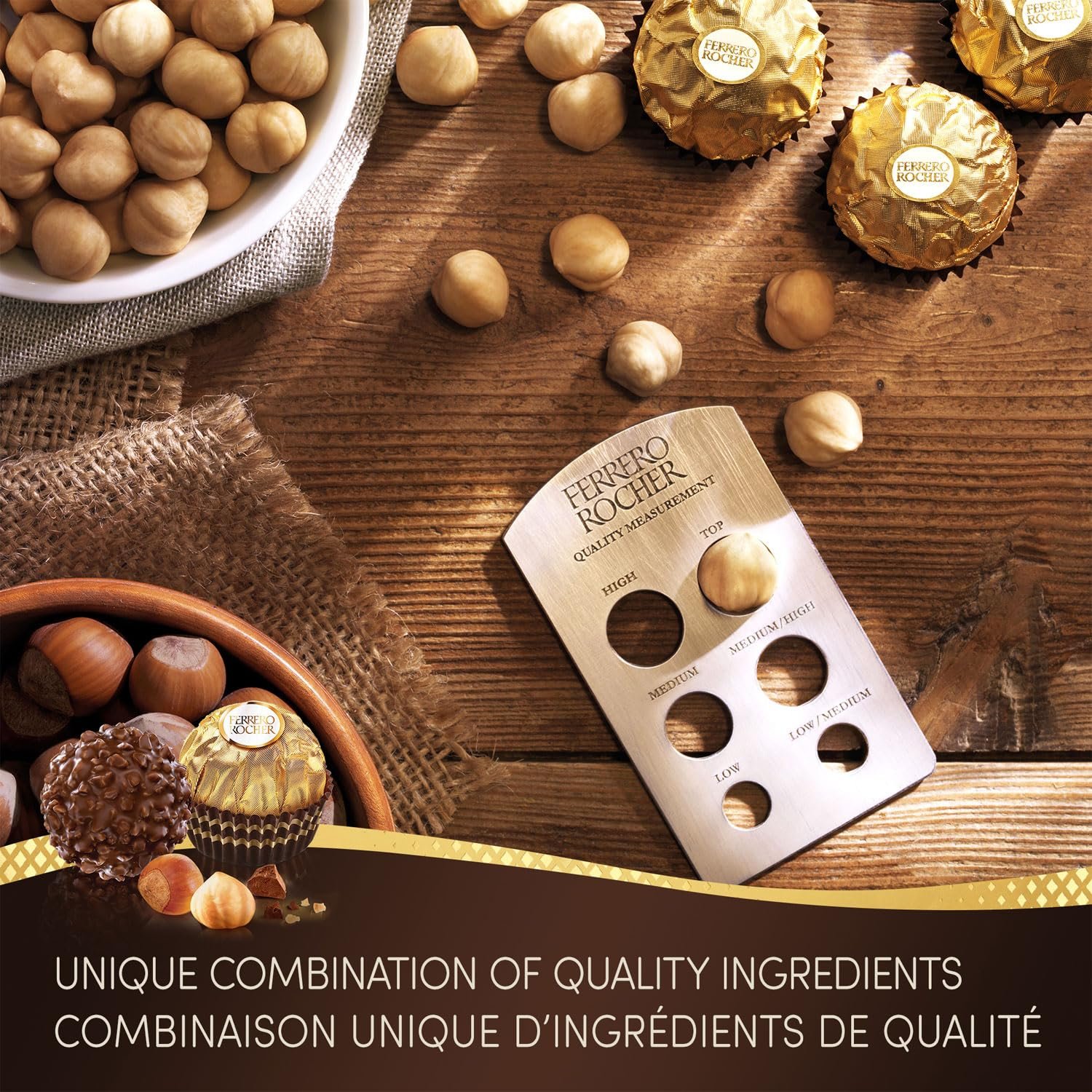FERRERO ROCHER Fine Hazelnut Chocolate Gift Box; 16 Individually Wrapped Chocolates; 200g - Image 5