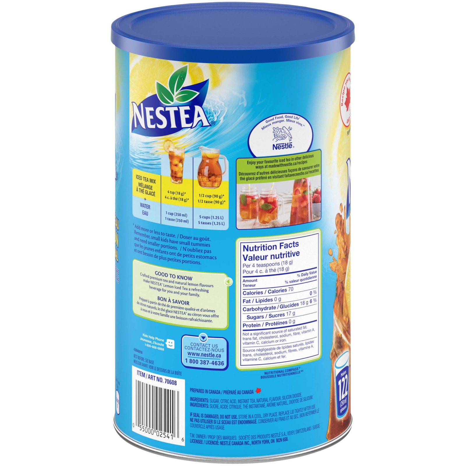 NESTEA Original Lemon Iced Tea Canister, 2.2 Kg (packaging might vary) - Image 3