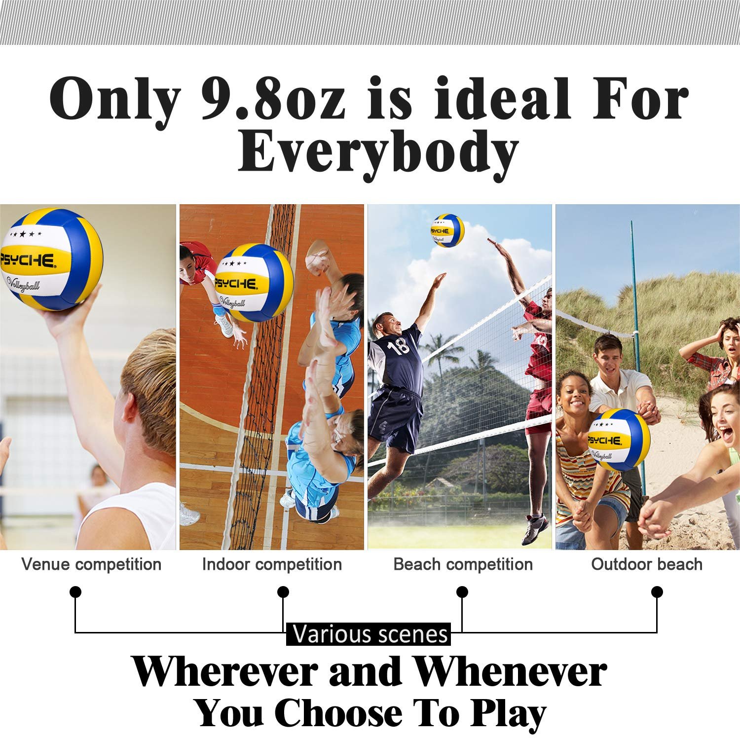 Volleyball Official Size 5,Soft Indoor Outdoor Volleyballs for Kids/Adults Gym Beach Games Play - Image 6