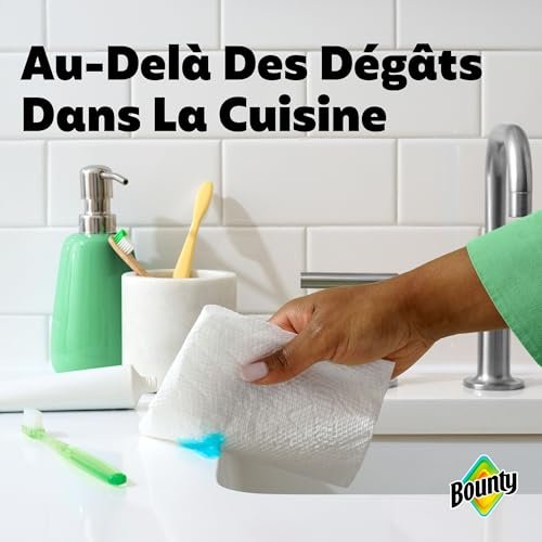 Bounty Paper Towels Select-A-Size White, 8 Double Plus Rolls = 20 Regular Rolls - Image 3