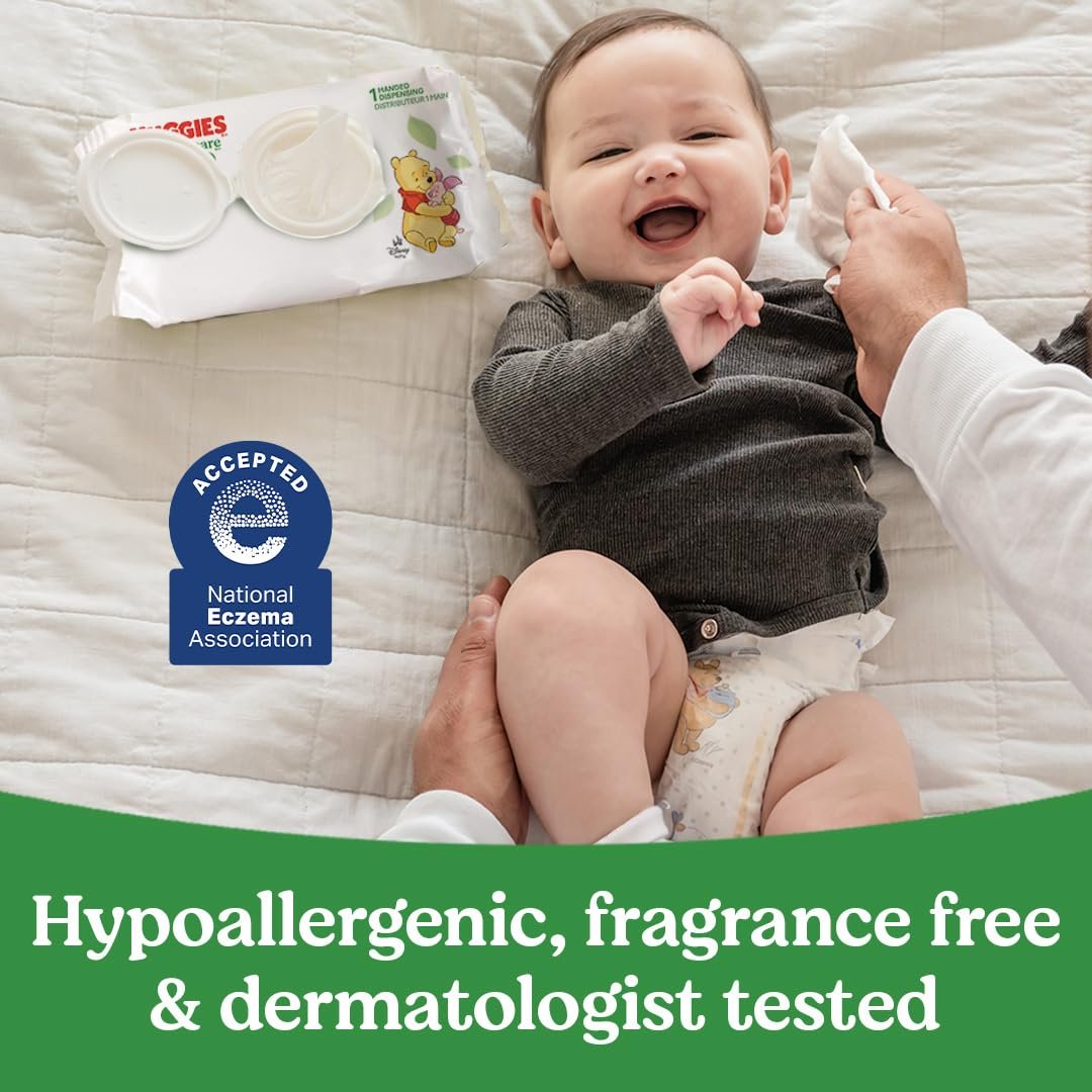 Huggies Natural Care Sensitive Baby Wipes, Unscented, Hypoallergenic, 99% Purified Water, 15 Flip-Top Packs (960 Wipes Total) - Image 4