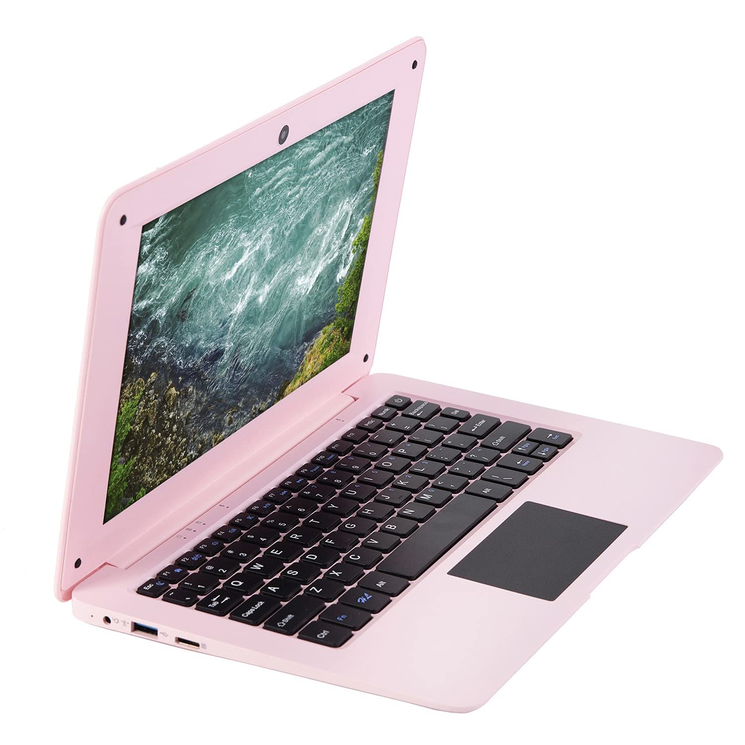 Goldengulf Windows 10 Computer Laptop Mini 10 Inch 32GB Ultra Thin and Light Netbook Quad Core CPU PC HDMI WiFi USB YouTube (Light Pink) - Image 5