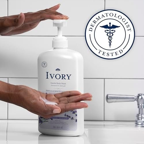 Ivory Mild & Gentle Body Wash, Lavender Scent, - Scent : Lavander - Size : 1.03 l (Pack of 2) - Image 5