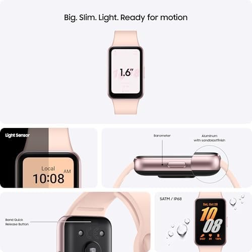 Samsung Galaxy Fit3 Smartwatch with 13-Day Battery Life - Colour Name : Pink Gold - Image 3
