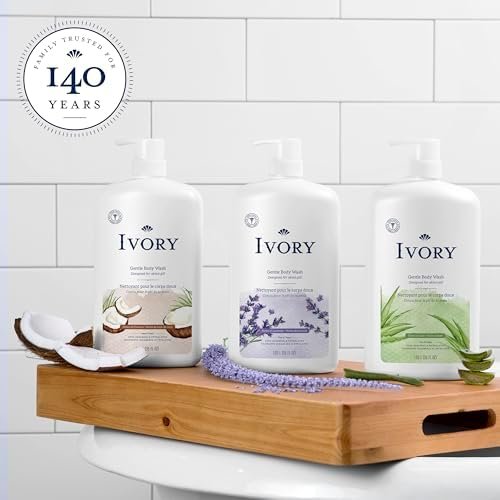 Ivory Mild & Gentle Body Wash, Lavender Scent, - Scent : Lavander - Size : 1.03 l (Pack of 2) - Image 7