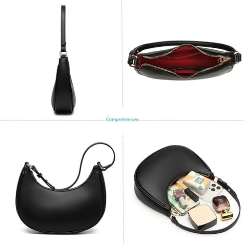 Barabum Retro Classic Clutch Shoulder Tote HandBag with Zipper Closure for Women, - Colour Name : 6-a - Image 4