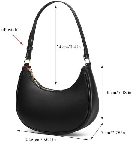 Barabum Retro Classic Clutch Shoulder Tote HandBag with Zipper Closure for Women, - Colour Name : 6-a - Image 6