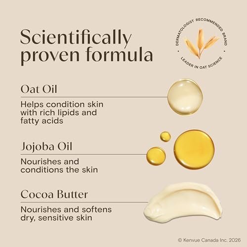 Aveeno Daily Moisturizing Body Oil Mist with Cocoa Butter Vanilla Scent, Oat Oil, & Jojoba Oil, Lightweight Oil Provides Long Lasting Hydration, Hypoallergenic, 200 mL - Size : 200 ml (Pack of 1) - Style : Scented Oil Mist - Image 5