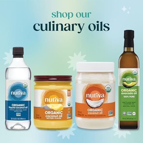 Nutiva Organic Coconut Oil, 444 ml - USDA Organic Cold Pressed Unrefined Extra Virgin Coconut for Cooking, Skin, Hair, Massage, and Oil Pulling. Contains Natural MCT - Size : 0.444 l (Pack of 1) - Image 10
