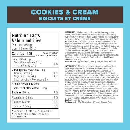 Pure Protein Bars - Delicious, Nutritious Protein Snack - Flavour Name : Cookies And Cream - Image 3