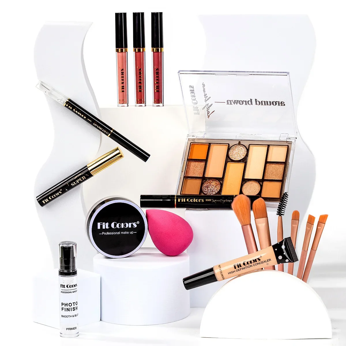 Korean Waterproof Makeup Kit Professional Long Lasting Cosmetics Set For Women All In One Complete Collection - Image 5