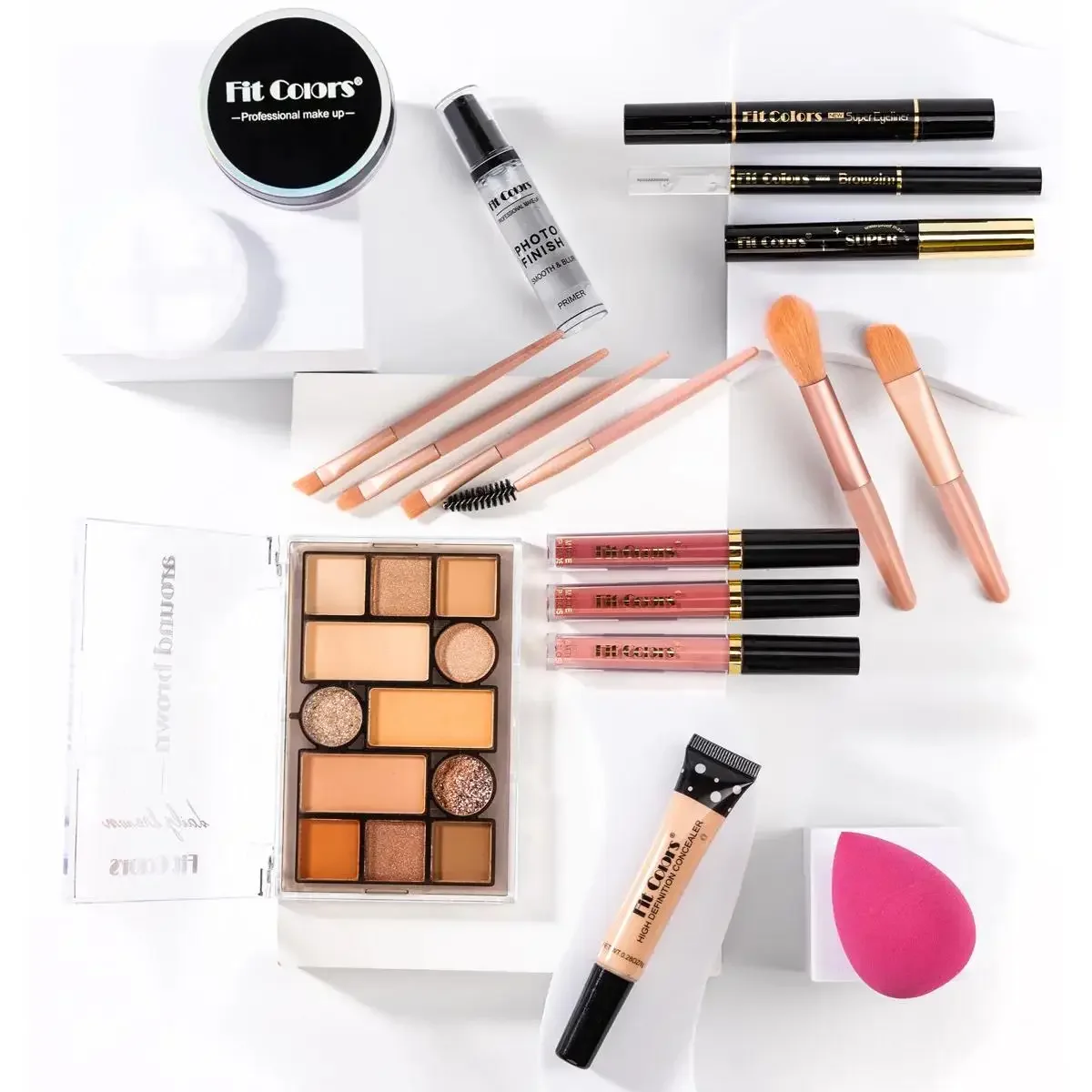 Korean Waterproof Makeup Kit Professional Long Lasting Cosmetics Set For Women All In One Complete Collection - Image 4