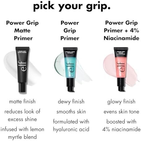e.l.f. Power Grip Primer, Gel-Based, Hydrating Face Primer for Smoothing Skin - Size : 24 ml (Pack of 1) - Image 4