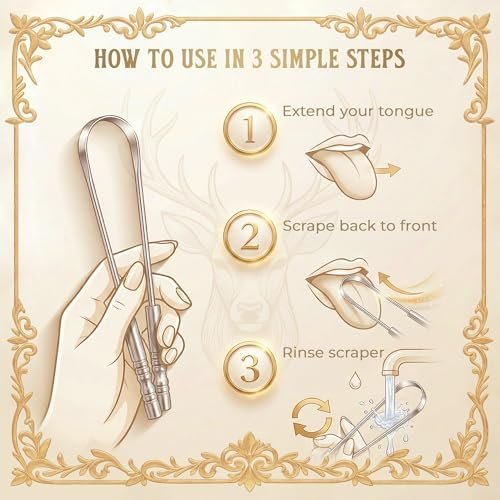 MasterMedi Tongue Scraper with Case (Single Pack (with Travel Case) - Size : Small - Image 7