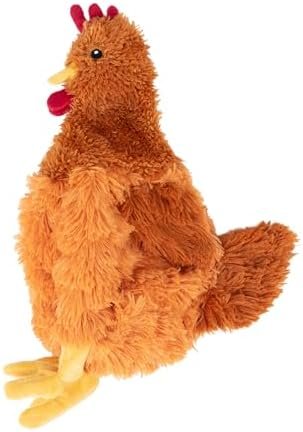 Best Pet Supplies Chicken Crinkle Plush Dog Toys for Interactive Play, Puppy and Senior Indoor Play, Colorful Chicken Toy Shape, Cute and Cuddly - Crinkle Chicken - Color Name: (Brown) - Size : Large - Image 4