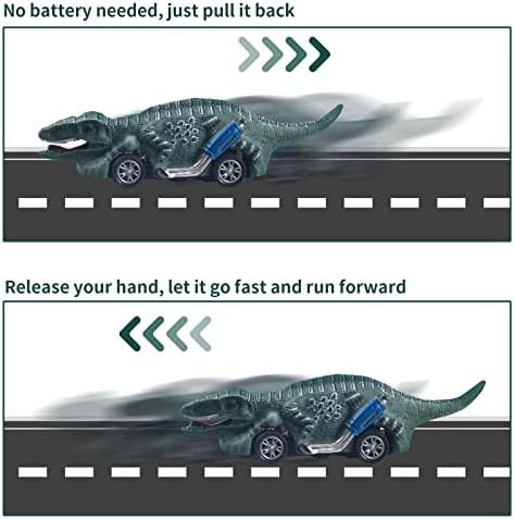 Dinosaur Toy Pull Back Cars, 6 Pack Dino Kids Toys for 3 Year Old Boys and Toddlers, Boy Toys Pull Back Toy Cars for Age 3,4,5 and Up - Style : Dinosaur Toys 4Pack - Image 6