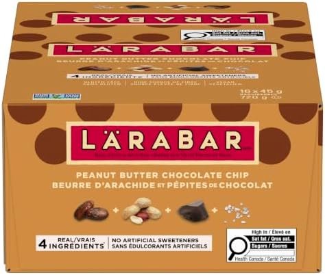 LÄRABAR Peanut Butter Chocolate Chip, Fruit and Nut Energy Bar, Pack of 16 Bars, Gluten Free, Vegan - Image 5