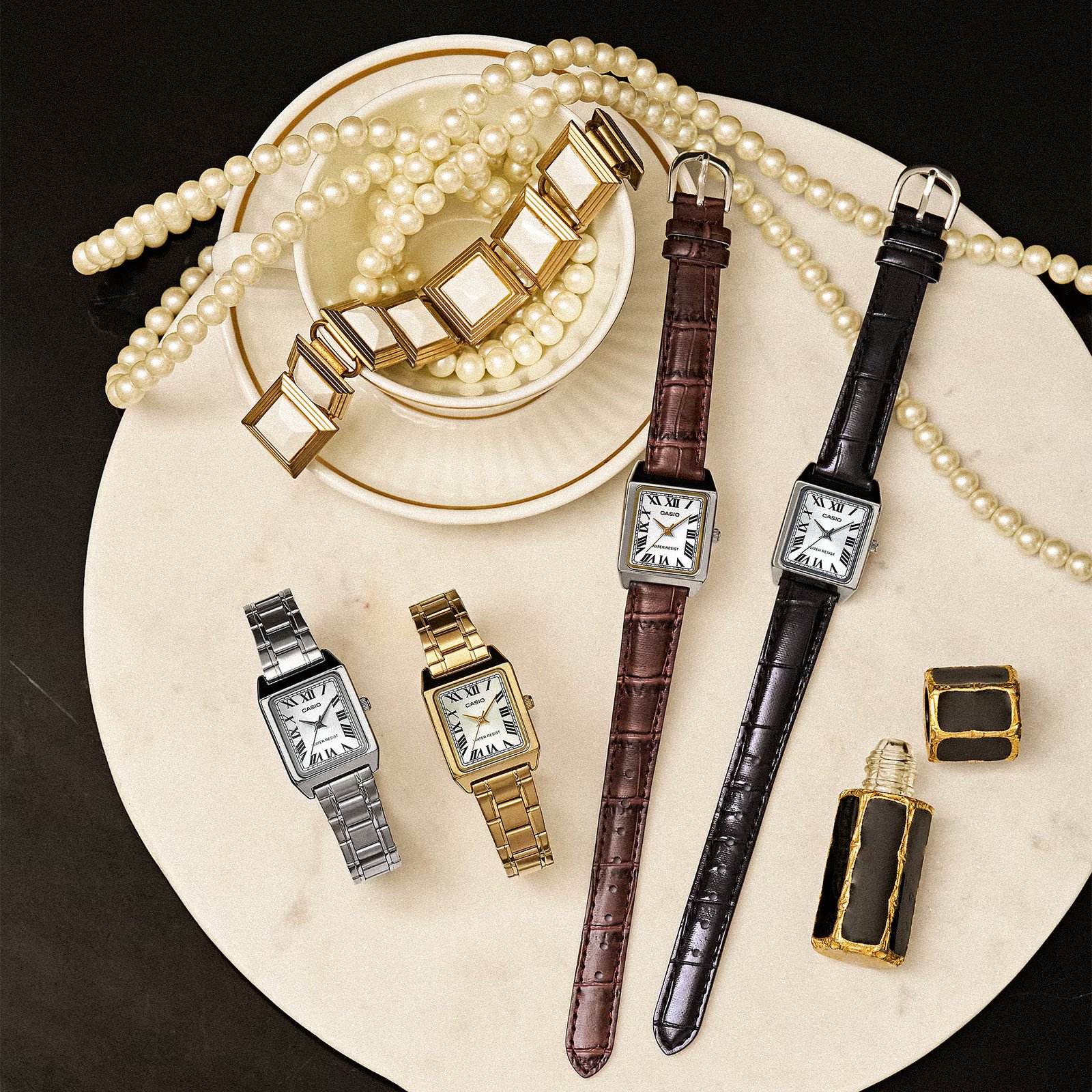 CASIO LTP-V007G-9B LTPV007 GOLD / WHITE DIAL WOMEN'S QUARTZ WATCH - Image 3