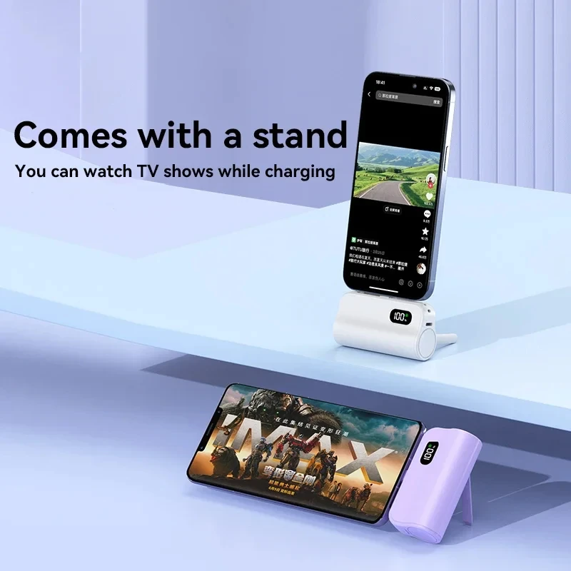 Lenovo 50000mAh Capsule Power Bank 2-in-1 Large Capacity LED Digital Display Portable Fast Charging External Battery For IPhone - Image 3