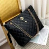 Colors Fashion Black Shoulder Bags for Women Large Shopper Bag Solid Color Quality Soft Leather Handbag Lady Travel Tote Bag